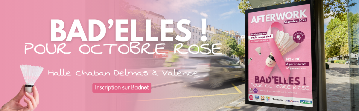 AFTERWORK BAD'ELLES - Tournoi Octobre Rose
